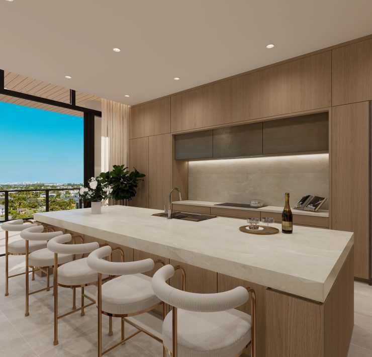Glass House Boca Raton - bar area with wine storage