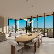 Glass House Penthouse 93 - dining room with view