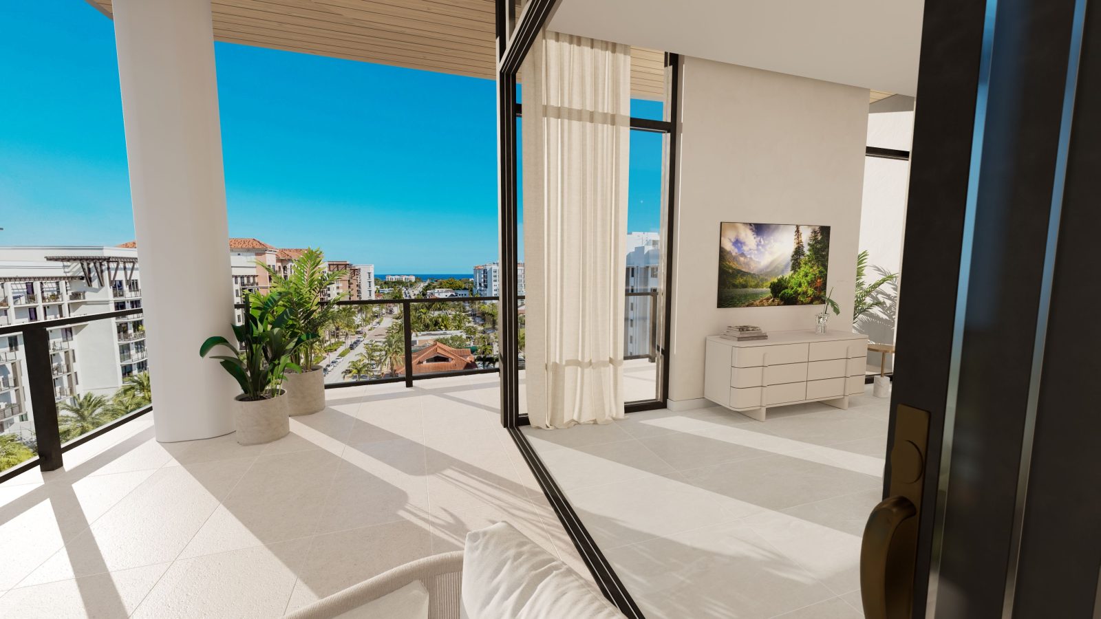 Penthouse 93 at Glass House Boca Raton - terrace