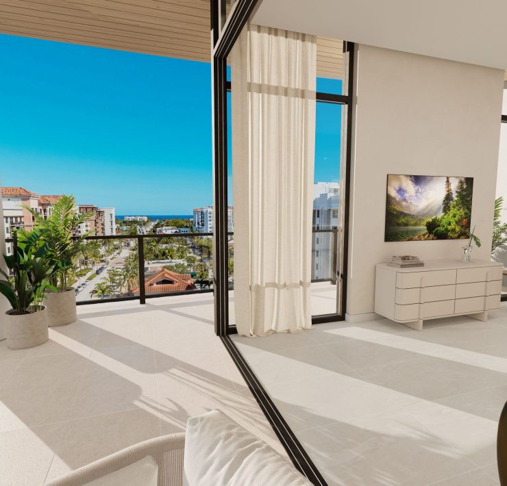 Penthouse 93 at Glass House Boca Raton - terrace