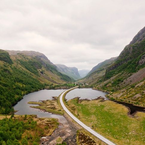 Up Norway - valley fjord scenic