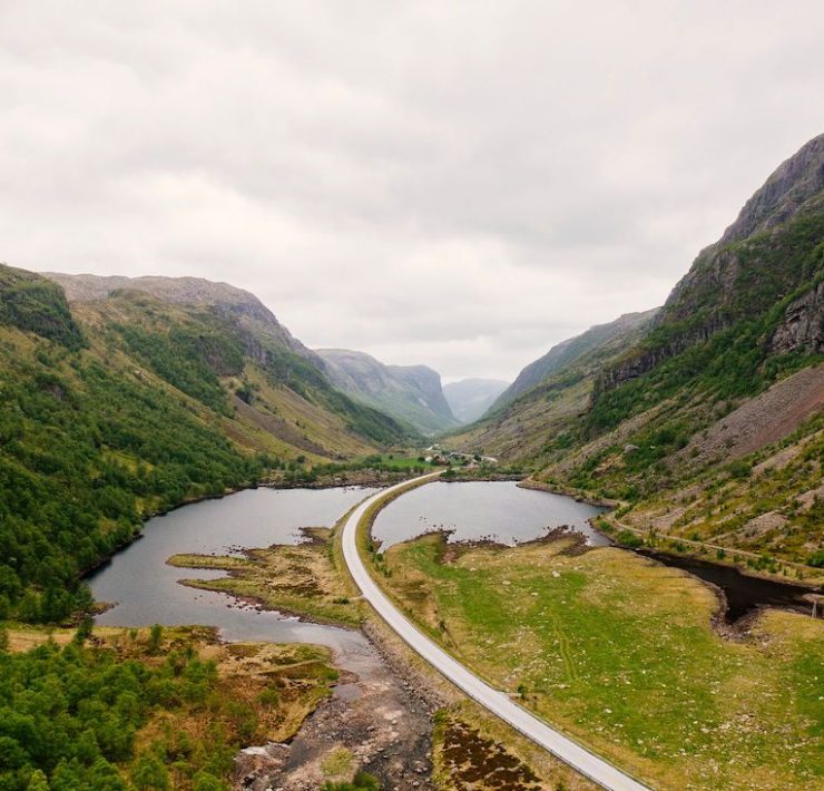 Up Norway - valley fjord scenic