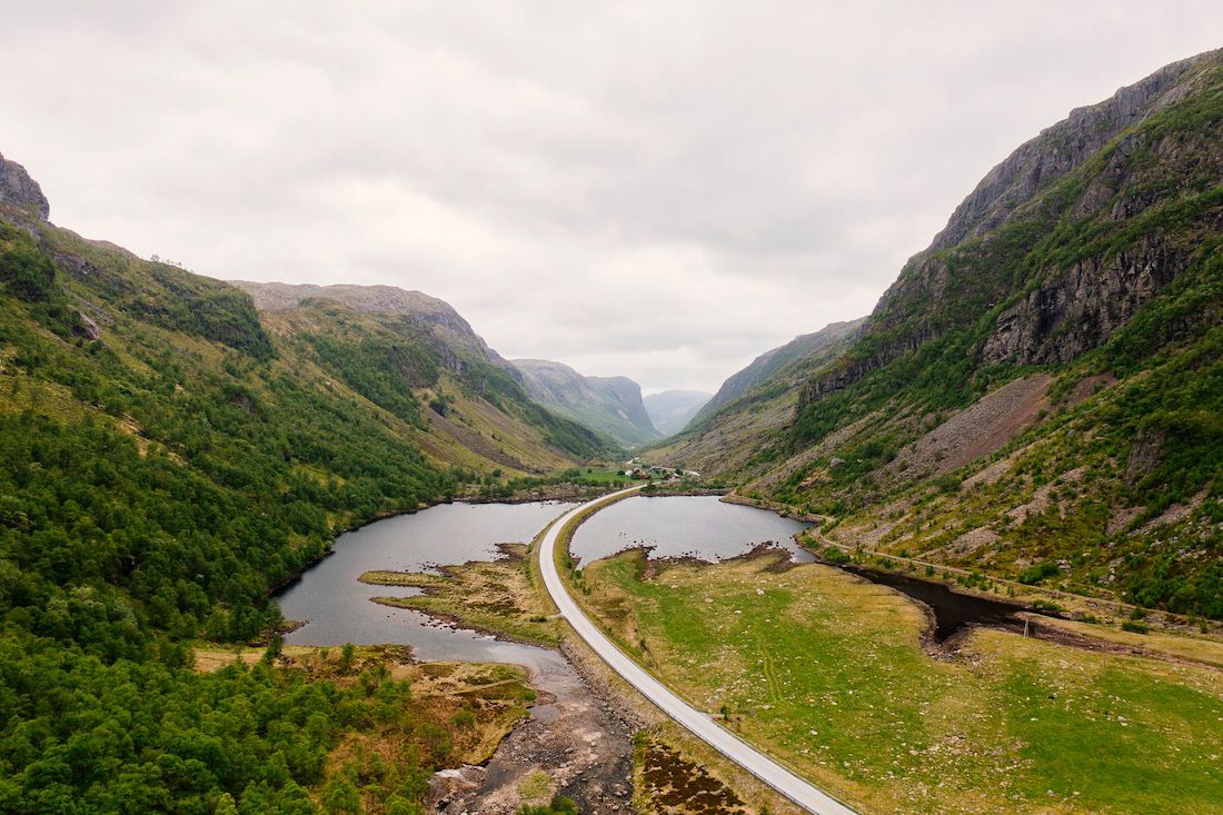Up Norway - valley fjord scenic