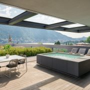 View overlooking Lake Como from the Presidential Suite at the Hilton Lake Como.