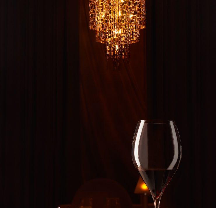 Le Blanc Spa Resort Cancún - stylish lamb dish with glass of red wine