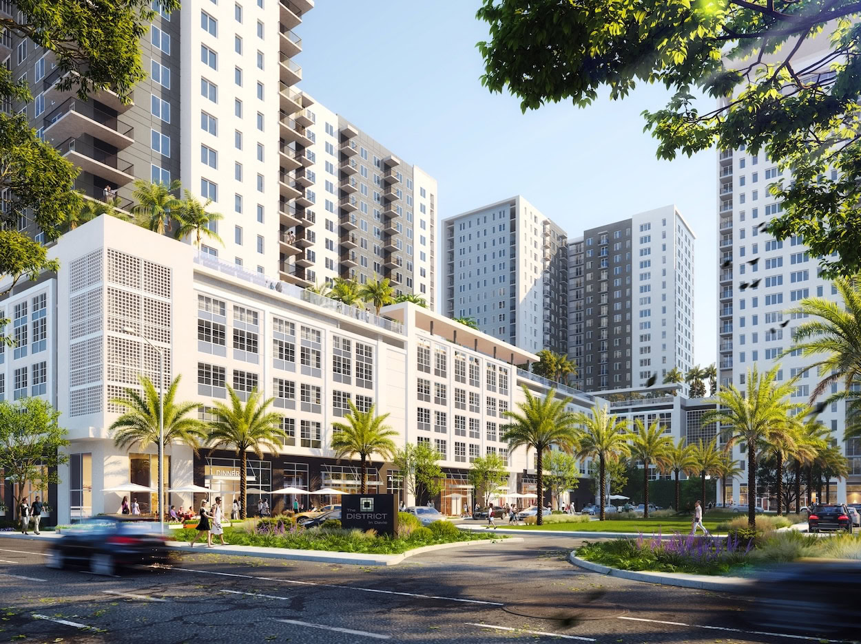 The District in Davie,El-Ad National Properties,Davie multifamily development,Broward County real estate,South Florida mixed-use project,Davie residential towers,Davie construction loan,Valley National Bank development loan,Davie new apartments,South Florida urban development