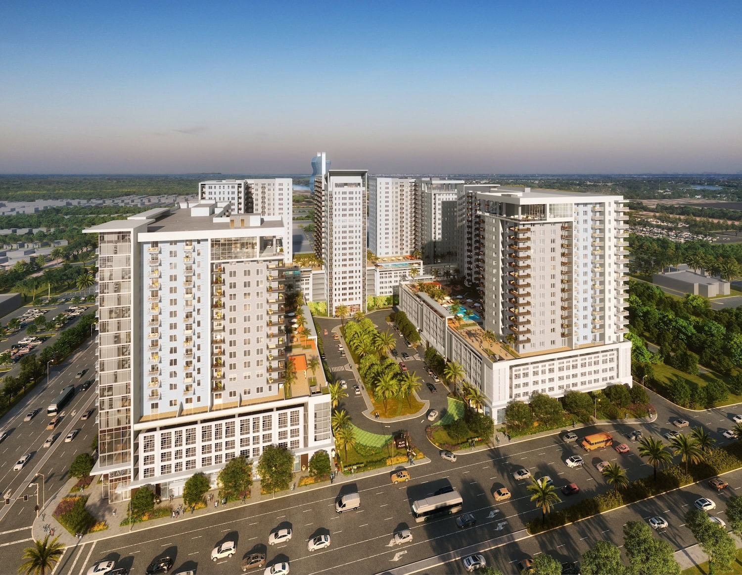The District in Davie,El-Ad National Properties,Davie multifamily development,Broward County real estate,South Florida mixed-use project,Davie residential towers,Davie construction loan,Valley National Bank development loan,Davie new apartments,South Florida urban development