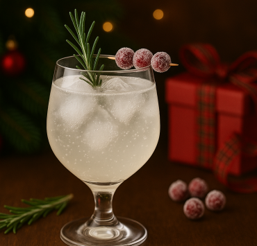 Winter Wonderland Vodka Spritz: Sparkling Holiday Cocktail