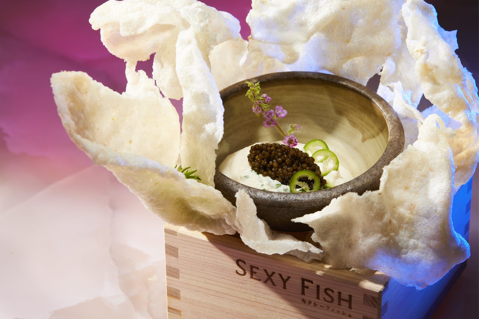 Prawn Burrata and Caviar