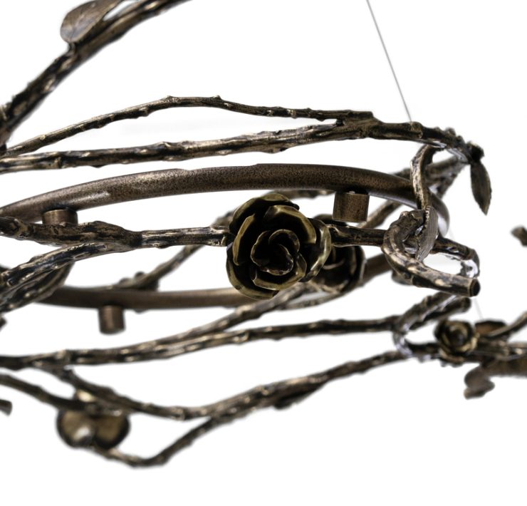 Rose Oval Chandelier by KOKET Detail
