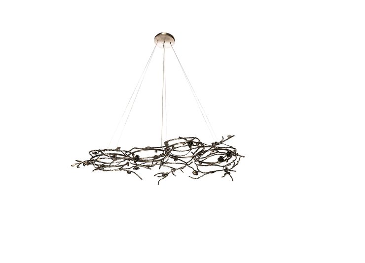 Rose Oval Chandelier by KOKET Full View