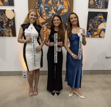 The 2025 CREW Miami Scholarship Award Recipients: (l to r) Patricia Llerena Perez, Pietra Ingletto Wagner, Peyton Recer