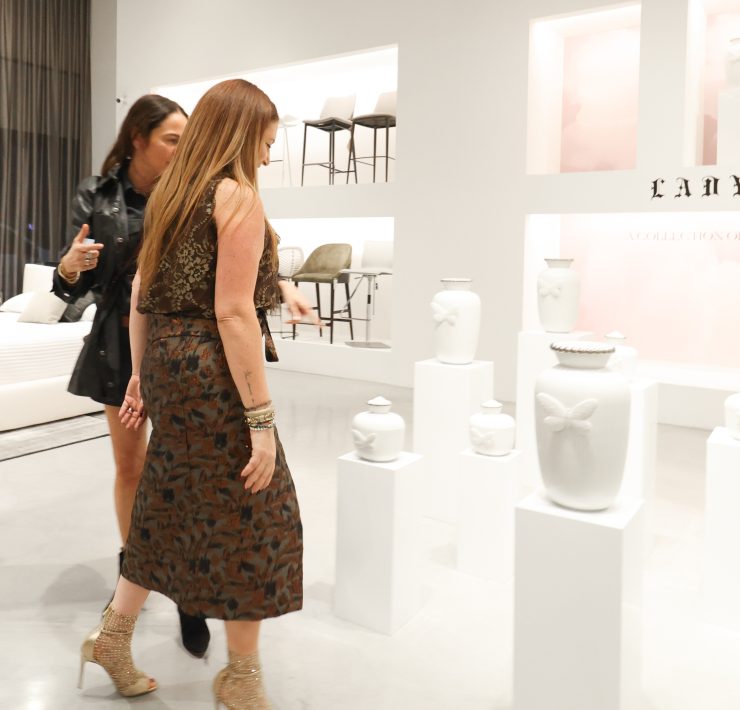 A cocktail evening at Addison House in celebration of the unveiling of Lady Luck by Lladró and Olga Hanono