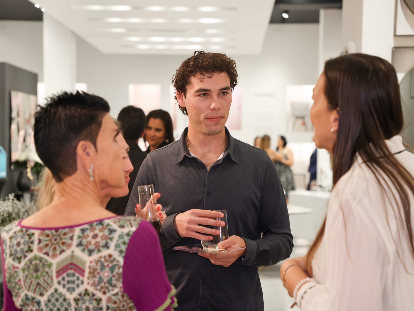 A cocktail evening at Addison House in celebration of the unveiling of Lady Luck by Lladró and Olga Hanono