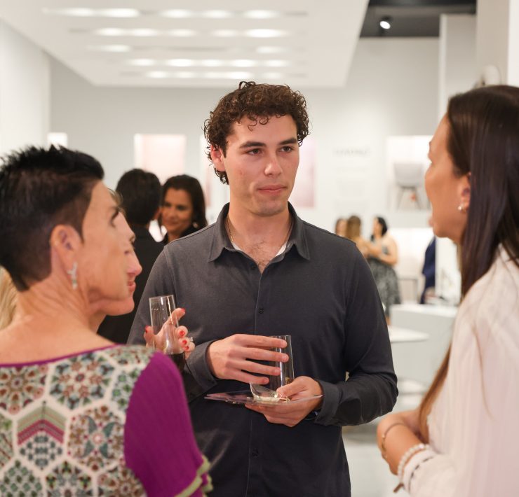 A cocktail evening at Addison House in celebration of the unveiling of Lady Luck by Lladró and Olga Hanono