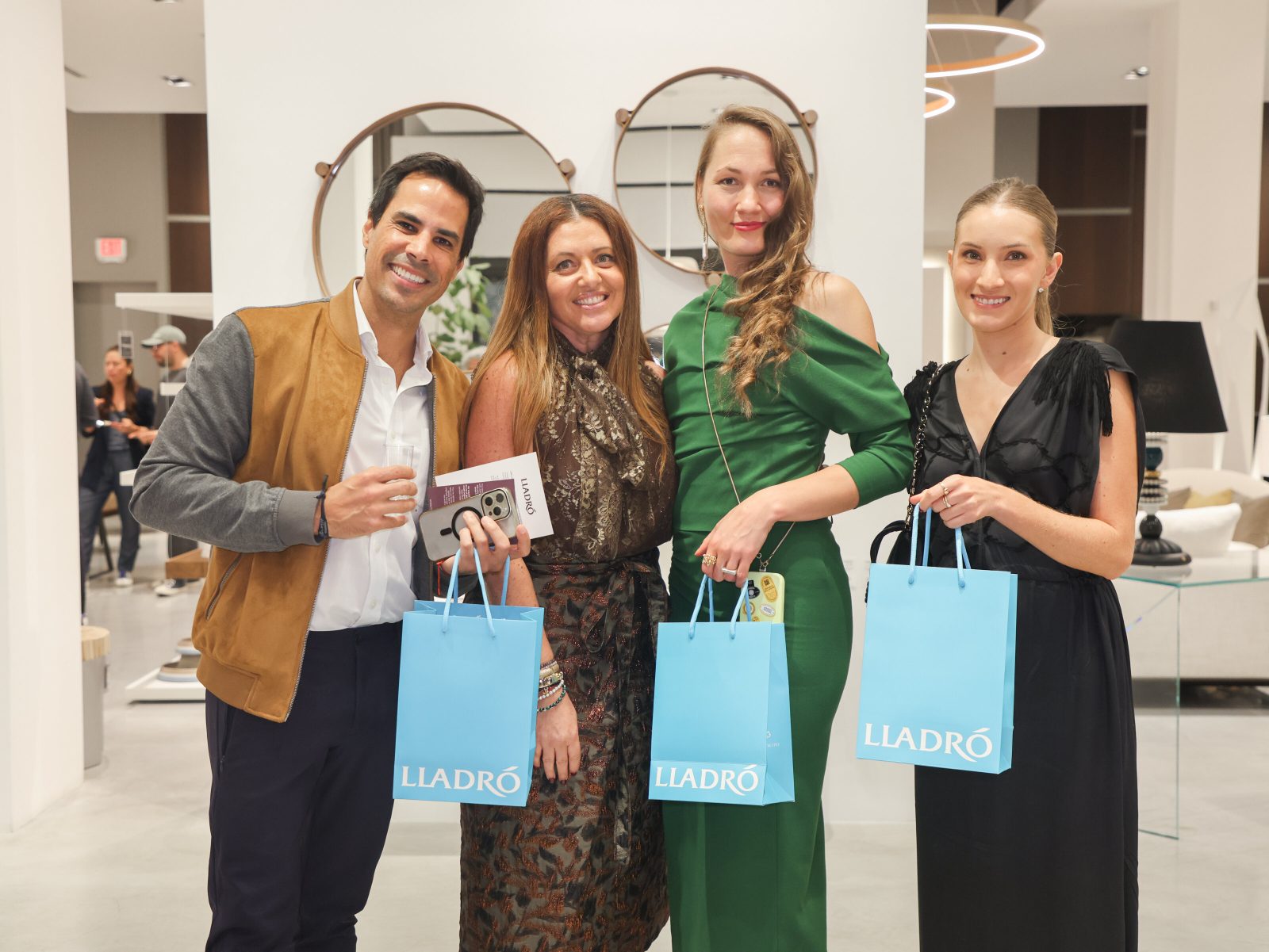 A cocktail evening at Addison House in celebration of the unveiling of Lady Luck by Lladró and Olga Hanono