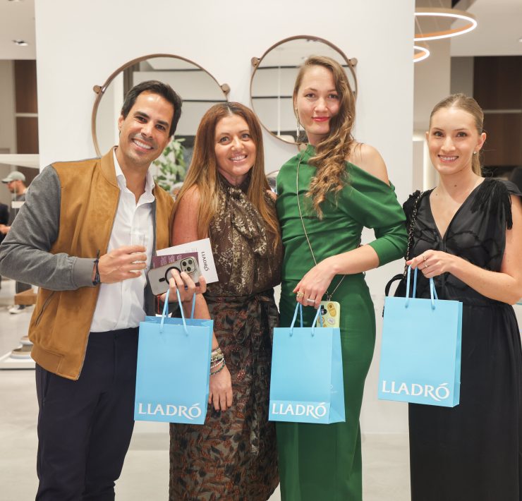 A cocktail evening at Addison House in celebration of the unveiling of Lady Luck by Lladró and Olga Hanono