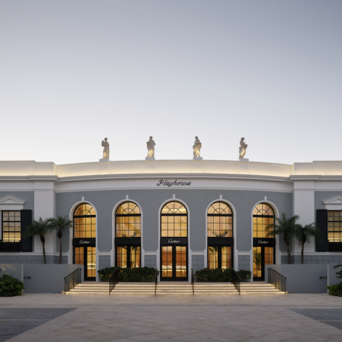 Exterior of the newly-opened Cartier boutique in Palm Beach