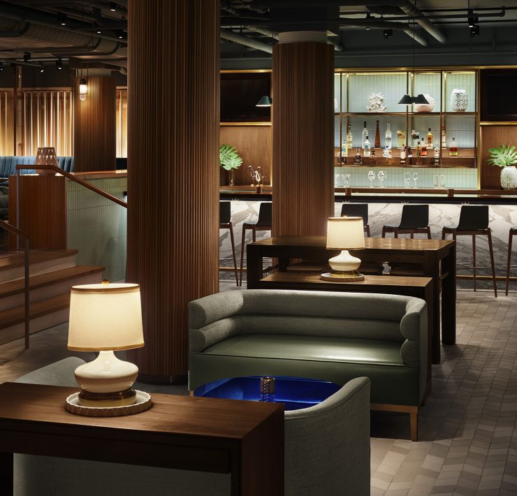 Lobby bar at the Gates Miami