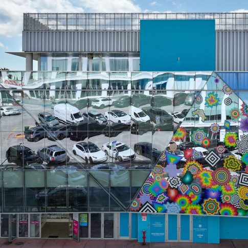 Jen Stark's Geometric Cascade Energizes Lincoln Road
