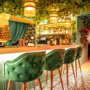 Swanky, art deco-style bar and lounge