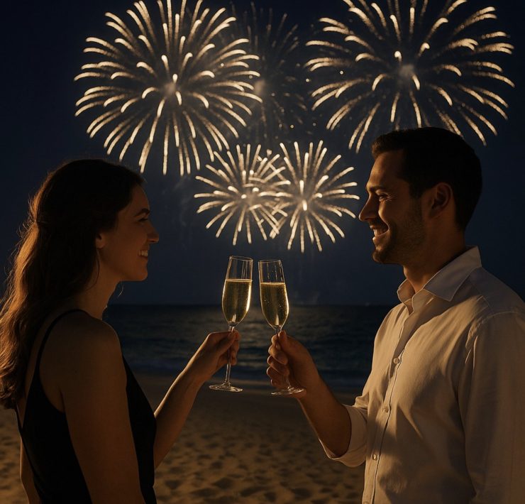 NYE Fireworks at Amrit Ocean Resort