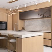 Elegant kitchen at Glass House Boca Raton sales gallery