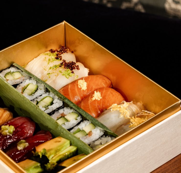 Sushi box at Uchi & Uchiko