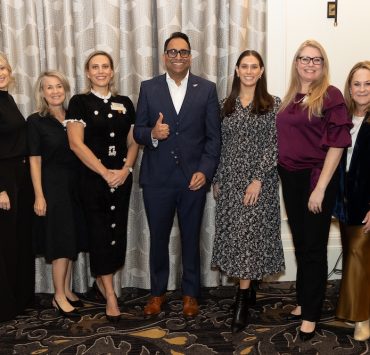 1 crew miami board members with saif ishoof l to r julia grachova melinda sherwood emily butler saif ishoof shannon wilson dorota lopez josie legido correa