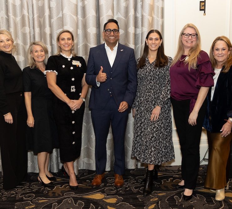 1 crew miami board members with saif ishoof l to r julia grachova melinda sherwood emily butler saif ishoof shannon wilson dorota lopez josie legido correa