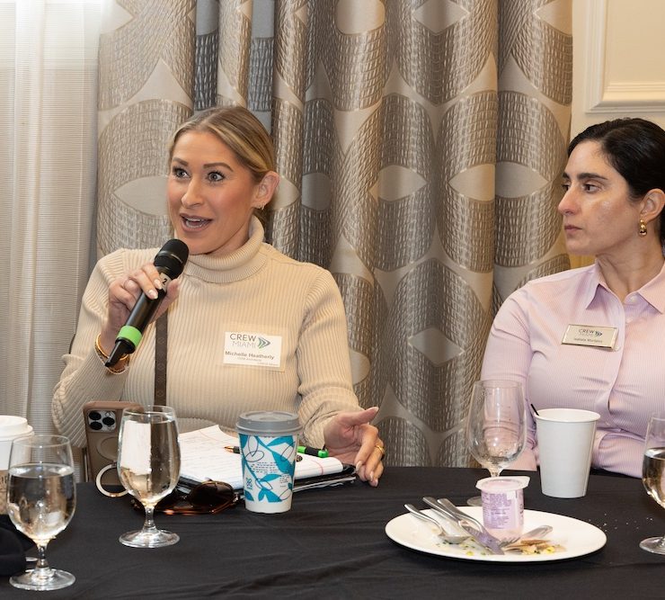 8 michelle heatherly a crew miami member participates in the qa session following the economic forecast event