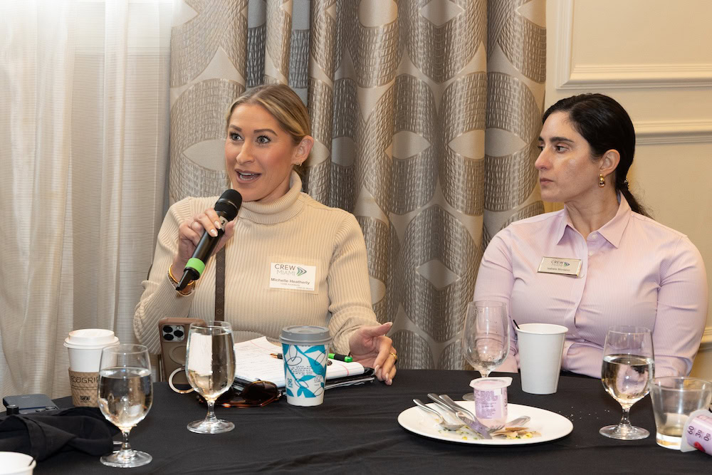 8 michelle heatherly a crew miami member participates in the qa session following the economic forecast event