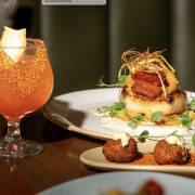 chilean sea bass and cheese balls