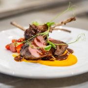 double bone lamb chops dinner