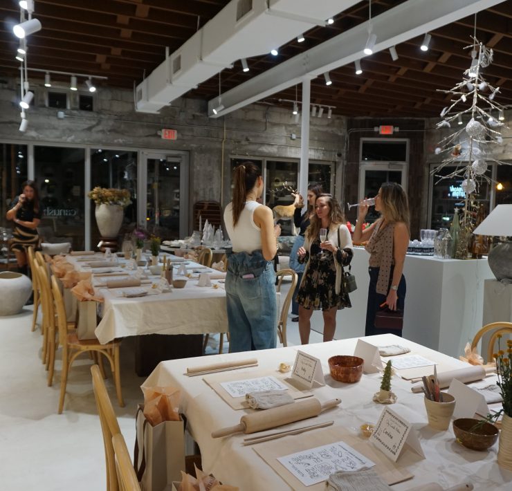 Holiday Ceramic Candleholder Workshop at Canush Miami