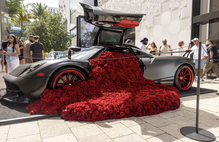 Artistic showcase at the Miami Concours