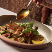 Roasted chicken supreme available at CLAUDIE in support of Easterseals