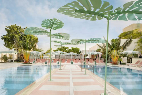 Valentine’s Day 2026 Romantic Retreats. The pool at the goodtime hotel.