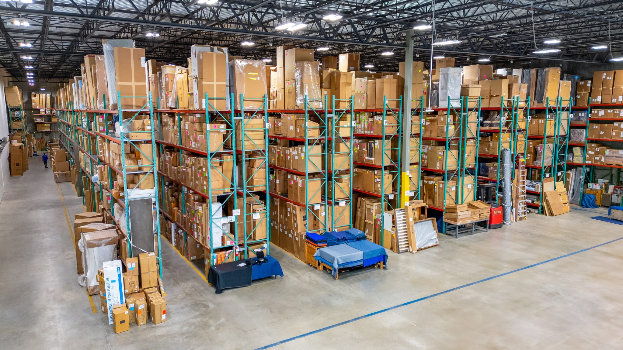 Inside the K&K Transfer warehouse