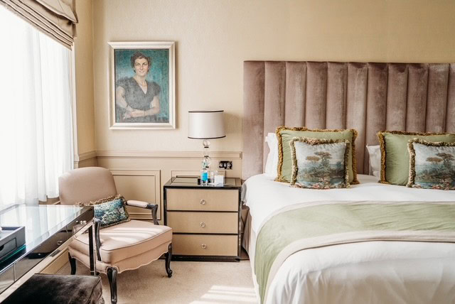 One of the many elegant suites at this iconic London hotel. Photo courtesy: St. James’s Hotel and Club.