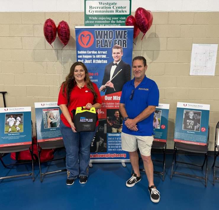 craig goldenfarb ceo and founder of goldlaw and stacy cartechine wwpf heart screening director mother of sudden cardiac death victim aed donation 3