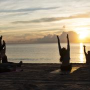 sunrise yoga south pointe south beach provided by the greater miami convention visitors bureau www.miamiandmiamibeach.com