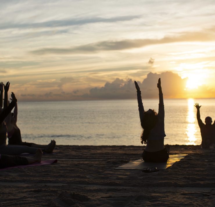 sunrise yoga south pointe south beach provided by the greater miami convention visitors bureau www.miamiandmiamibeach.com
