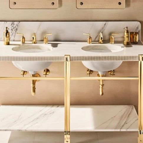 waterworks vanity and faucets