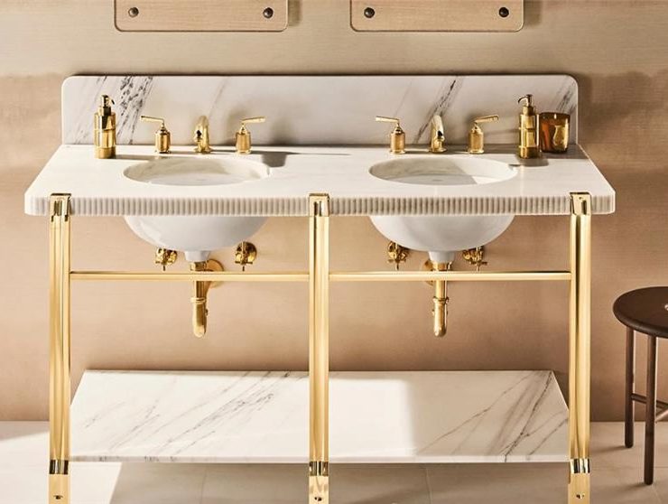 waterworks vanity and faucets