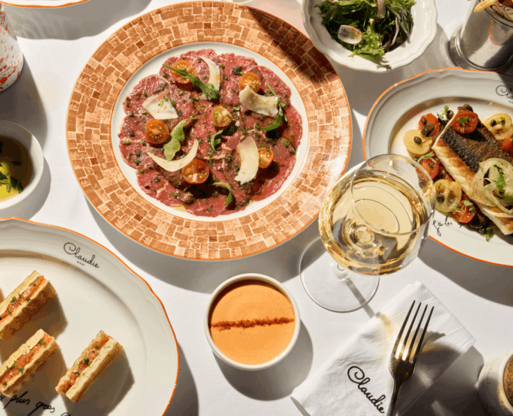 claudie lunch spread