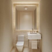 condo hotel powder room image credit the boundary