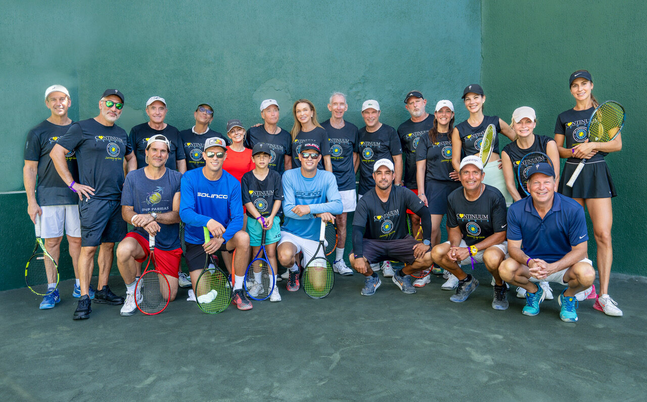 continuum tennis fundraiser 2026 group shot