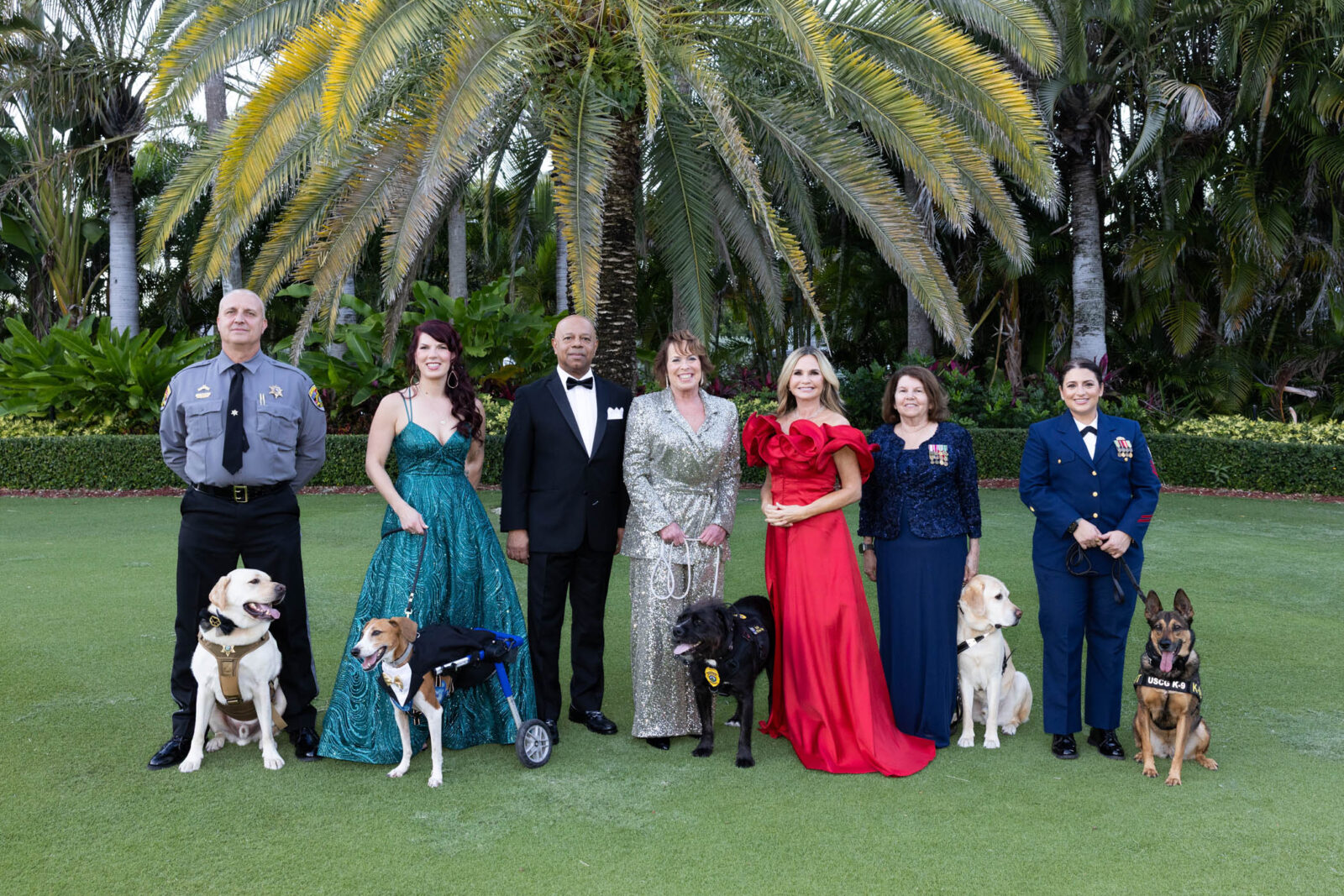 doug dupell and harrison laura person and lt. dan david webb faye okert and sgt. bo dr. robin ganzert terry galgano and donald alaina whitaker and k9 ultra