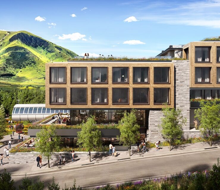 mountain residence summer view